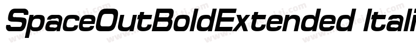 SpaceOutBoldExtended Itali字体转换